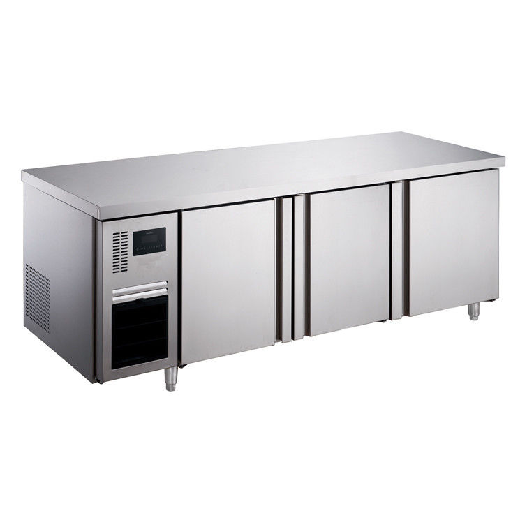 High Quality Commercial Portable Undercounter Refrigerator Stainless Steel Worktop for Restaurant Kitchen Chiller Work Table