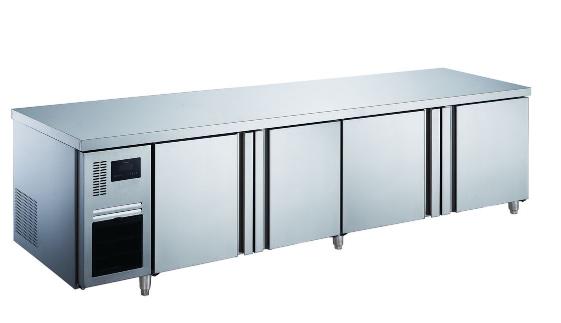 High Quality Commercial Portable Undercounter Refrigerator Stainless Steel Worktop for Restaurant Kitchen Chiller Work Table