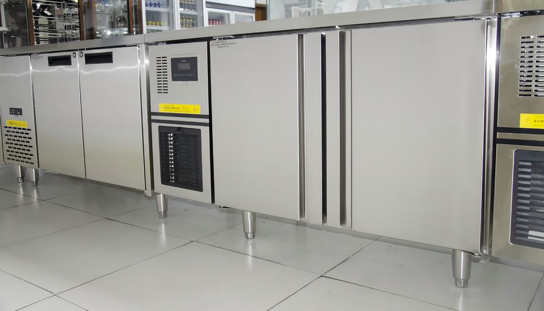 High Quality Commercial Portable Undercounter Refrigerator Stainless Steel Worktop for Restaurant Kitchen Chiller Work Table