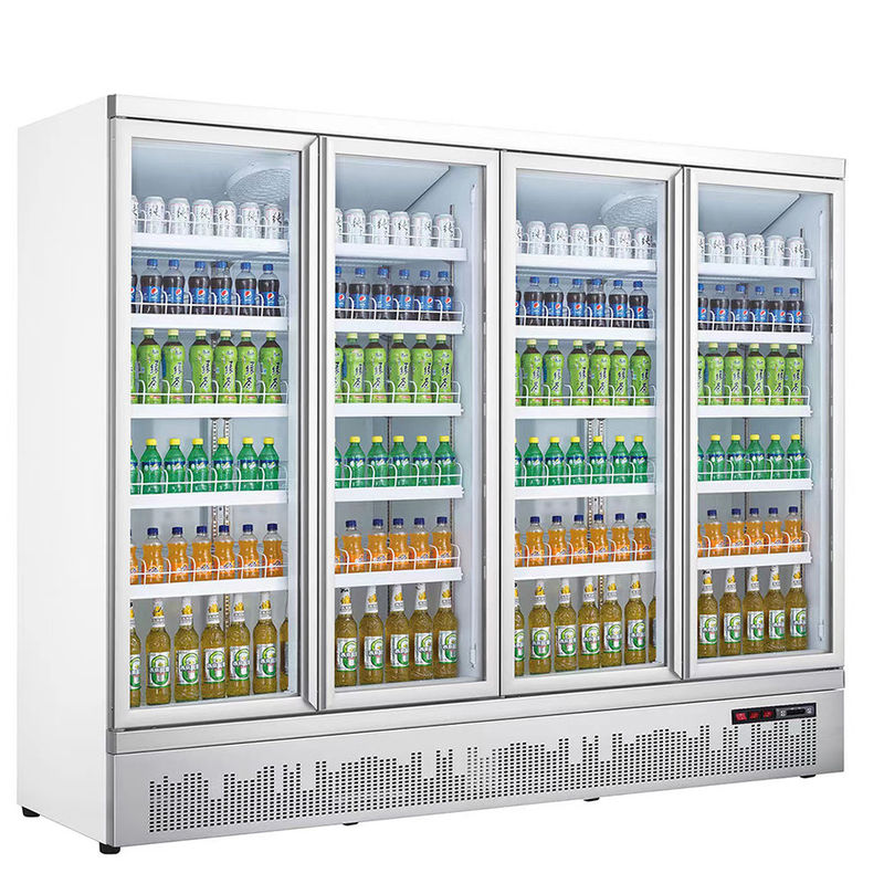 Commercial Supermarket Refrigerator Style Cooler Single-Temperature Vertical Open Display Cabinet Bottom Mounted Chiller Drink